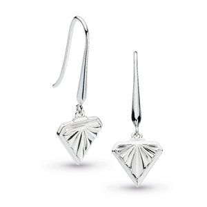 Kit Heath Diamond Shape Sterling Silver Earrings